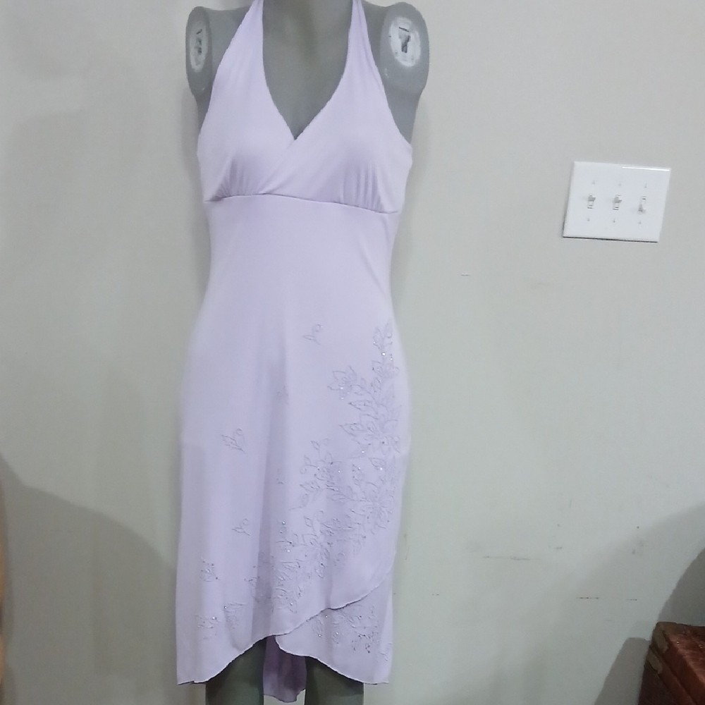 Source Unknown Lavender Halter Dress